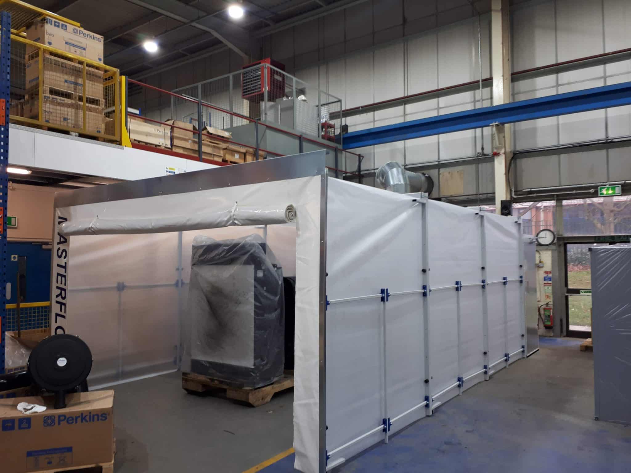 MASTREFLEX Our Space Saving Retractable Spray Paint Booth