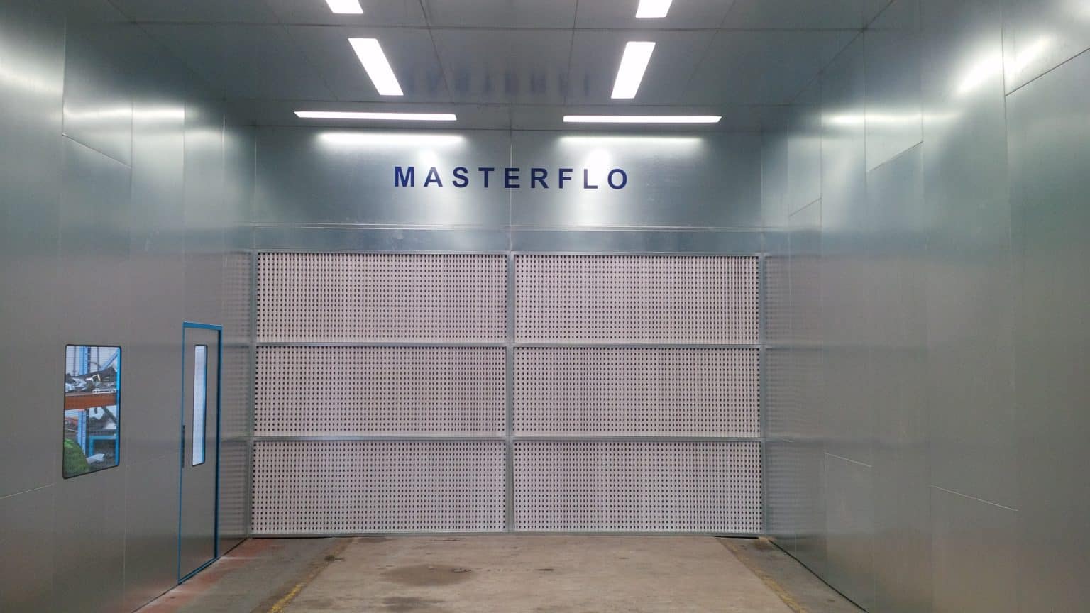 Dry Filter Spray Booth ATEX LED Lighting & Extraction Masterflo