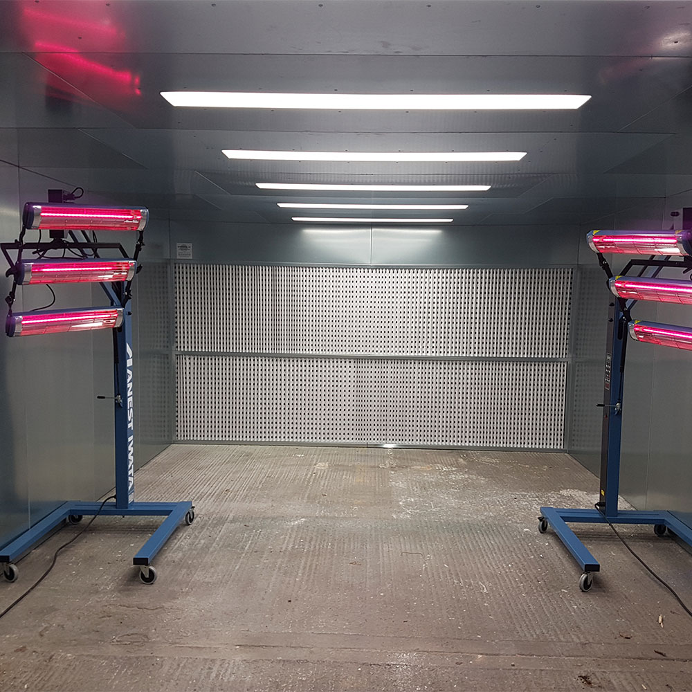 Dry Filter Spray Booth ATEX LED Lighting & Extraction Masterflo